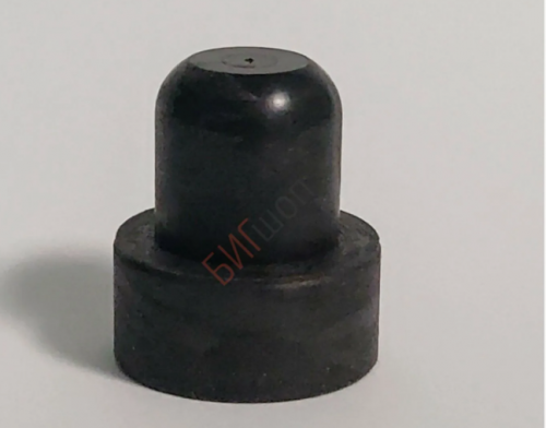 Пробка 28*19,полимерная, однокомпанентная,Т-образная,Чёрная