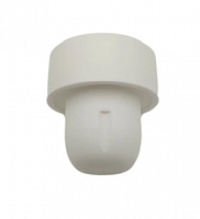 Пробка 28*19,полимерная, однокомпанентная,Т-образная Белая