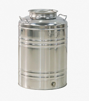 Бидон с закручивающейся крышкой и краном 75 л