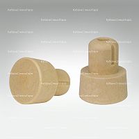 Пробка 19.5 мм,полимерная однокомпонентная,Конусная,Бежевая