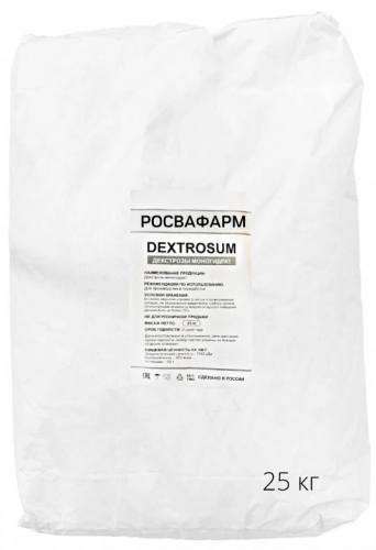 Декстроза натуральная, 25 кг